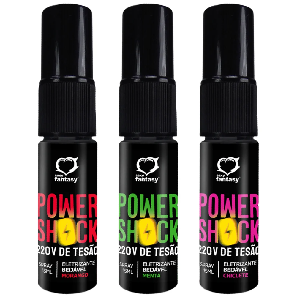 POWER SHOCK SPRAY ELETRIZANTE 15ML SEXY FANTASY