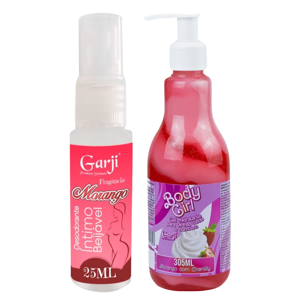 KIT SENSUAL MORANGO – TOQUE & SABOR GARJI MAIS MULHER