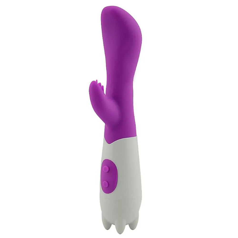 VIBRADOR DE PONTO G E CLITÓRIS EM SILICONE COM 10 MODOS DE VIBRAÇÃO SEXY IMPORT